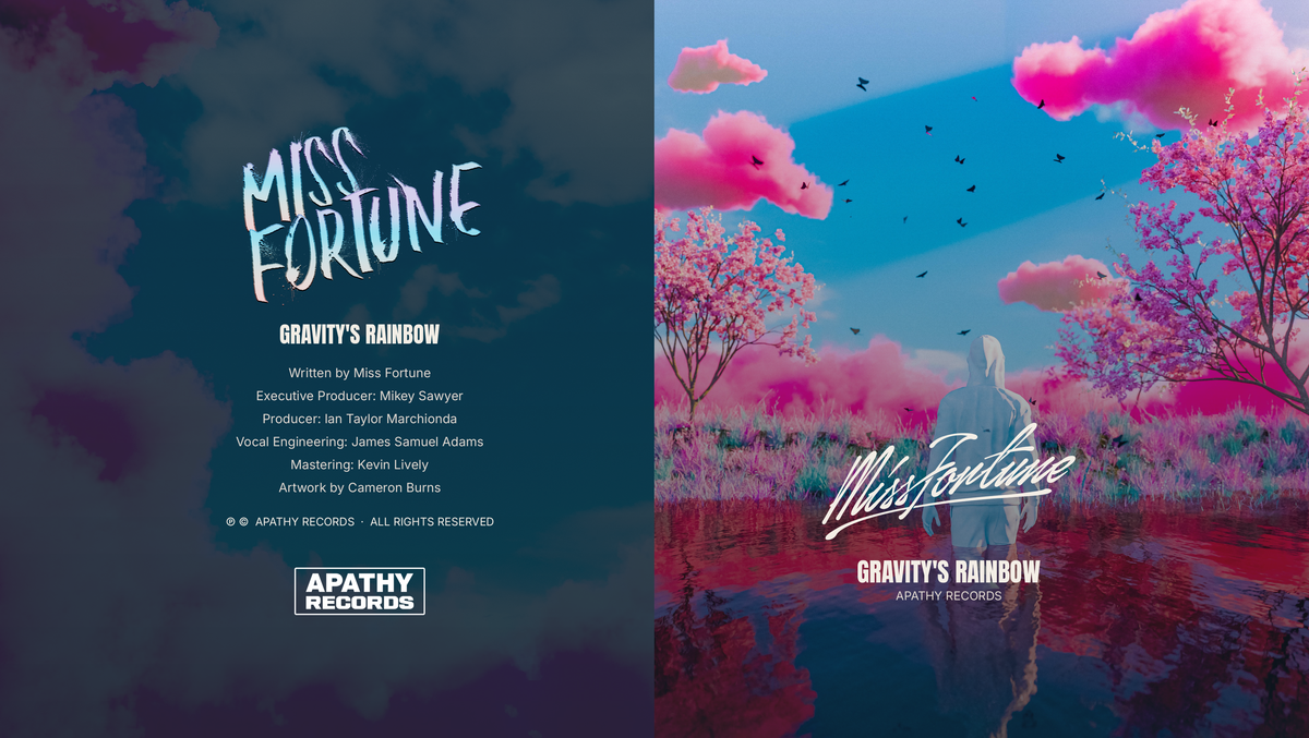 Gravity's Rainbow CD booklet cover and credits pages